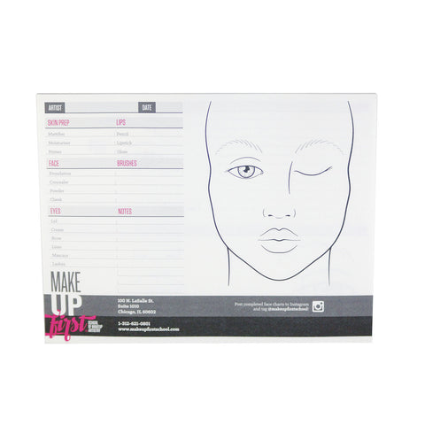 Make Up First Face Chart Pad