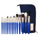 GOLDEN TRIANGLE PHASE I COMPLETE 15PC. BRUSH SET WITH POUCH