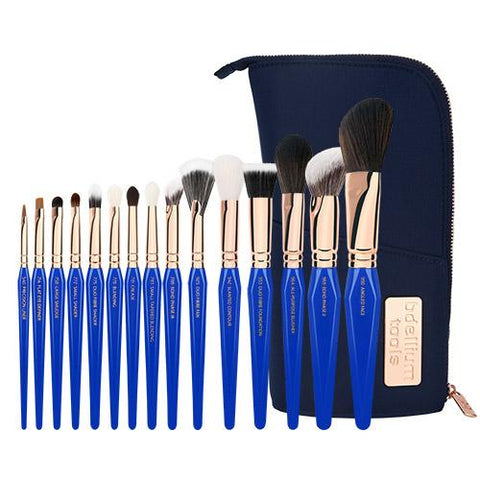 GOLDEN TRIANGLE PHASE III COMPLETE 15PC. BRUSH SET WITH POUCH